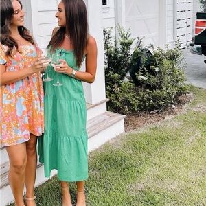 Green Summer Midi Dress